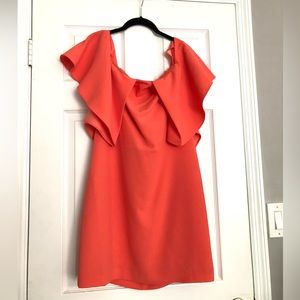 NWT Off the shoulder Trina Turk coral cocktail dress